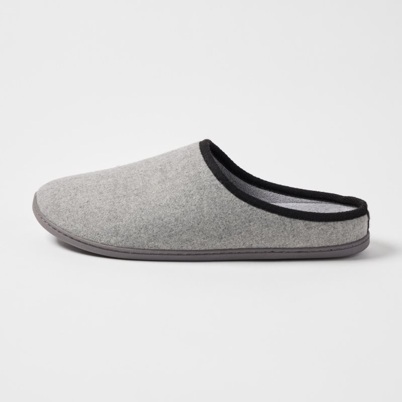 Grey Uniqlo Wool Like Rubber Sole Men Slippers | 5870088