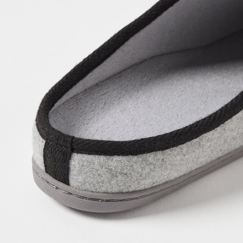 Grey Uniqlo Wool Like Rubber Sole Men Slippers | 5870088