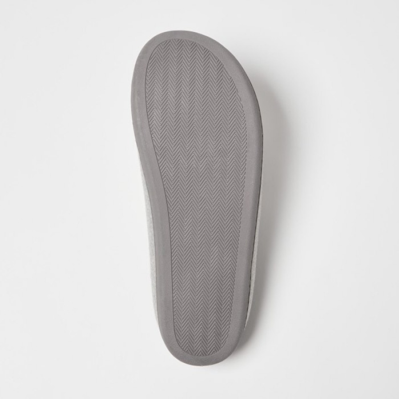 Grey Uniqlo Wool Like Women Slippers | 5880140