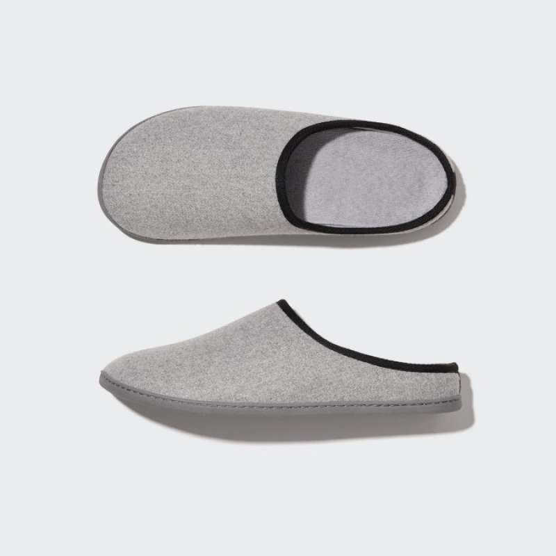 Grey Uniqlo Wool Like Women Slippers | 5880140