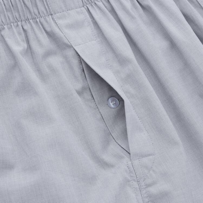 Grey Uniqlo Woven Broadcloth Boxer Men Underwear | 8889584