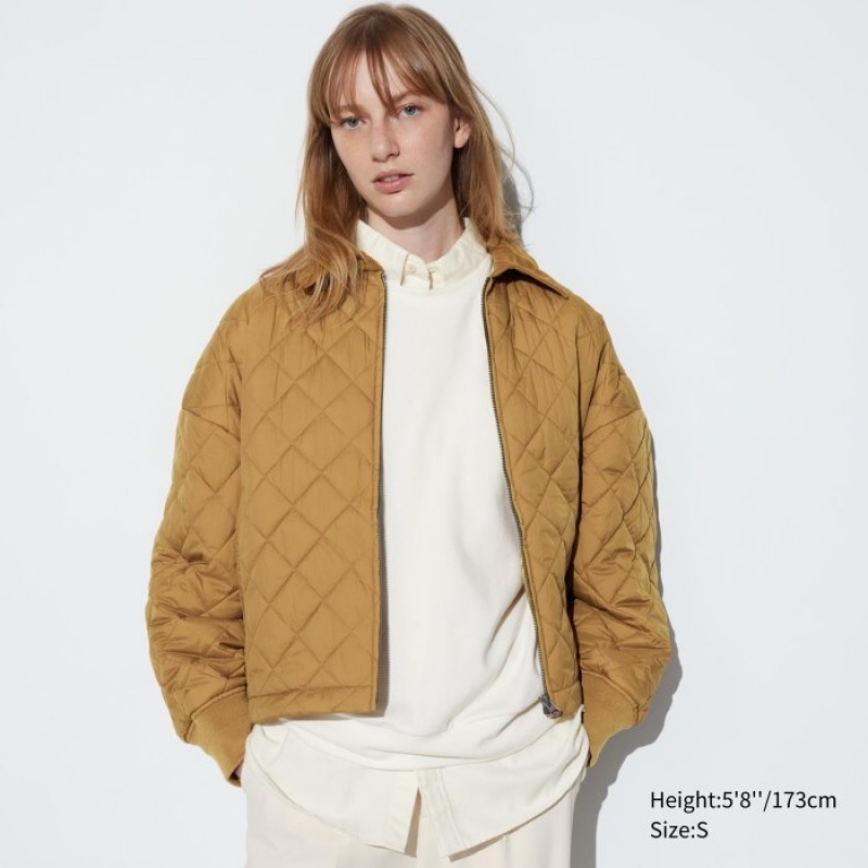 Light Orange Uniqlo Soft Knitted Fleece Crew Neck Long-Sleeve Women T Shirts | 8395936