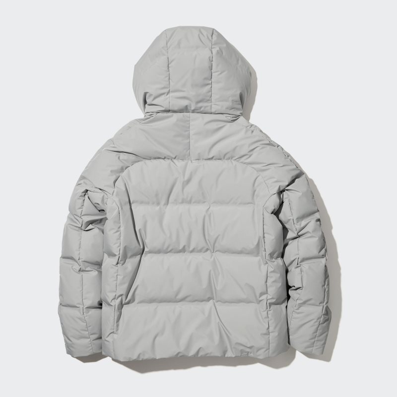 Navy Uniqlo 3d Cut Seamless Down Men Parka | 7435693