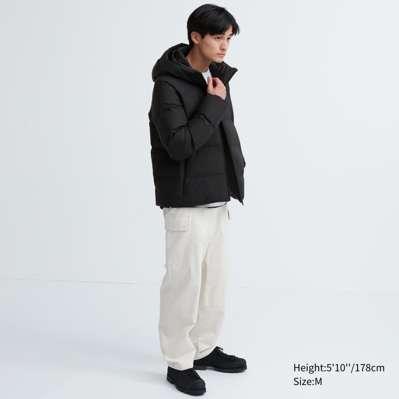 Navy Uniqlo 3d Cut Seamless Down Men Parka | 7435693