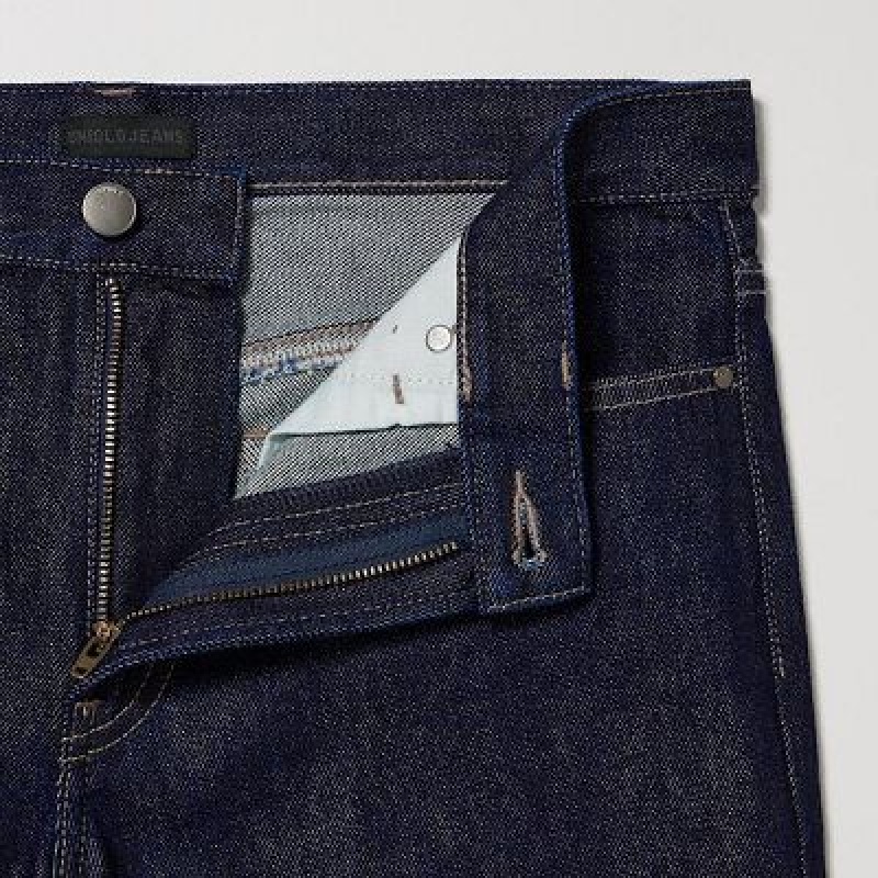 Navy Uniqlo Baggy Women Jeans | 3437199