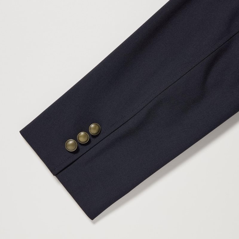 Navy Uniqlo Comfort Men Blazers | 7190373