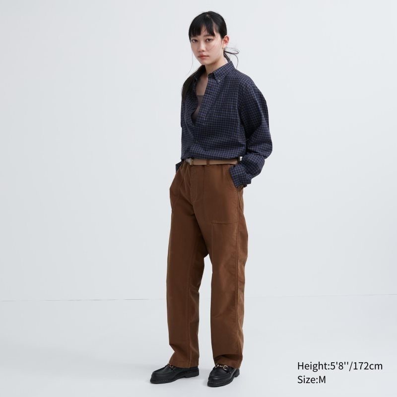 Navy Uniqlo Extra Fine Cotton Broadcloth Checked Long-sleeve Men Shirts | 3842453