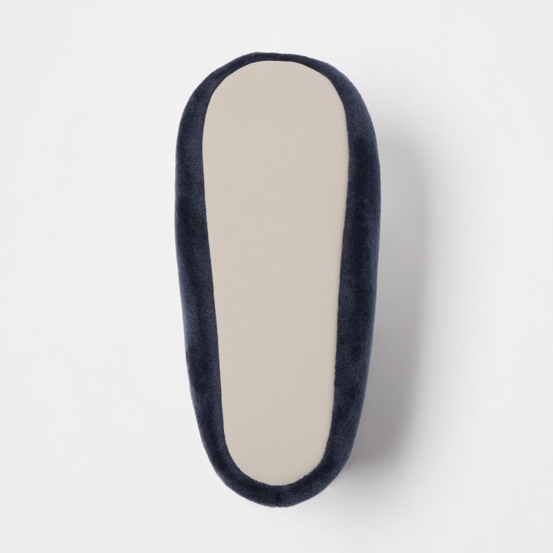 Navy Uniqlo Fleece Room Velour Men Slippers | 9326350