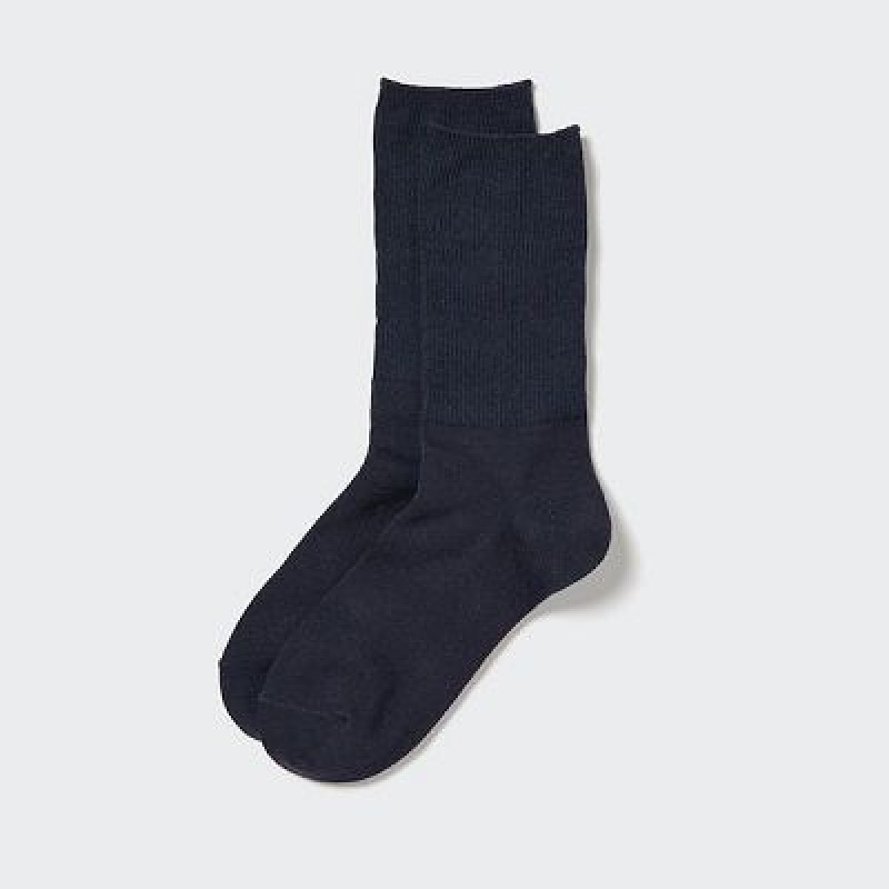 Navy Uniqlo HEATTECH 2-Way Women Socks | 9323708
