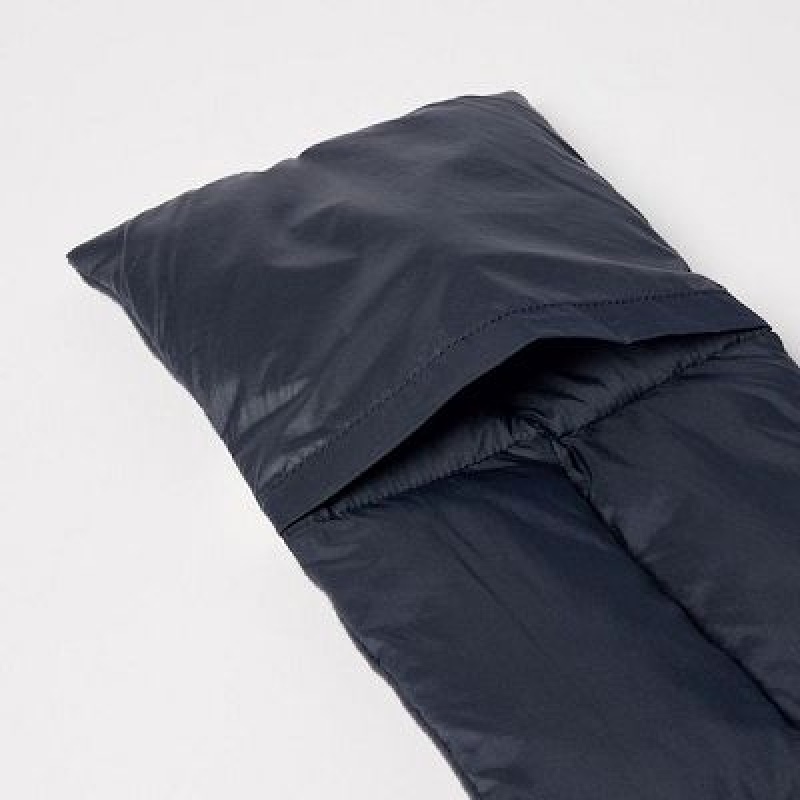Navy Uniqlo HEATTECH Lined Padded Women Scarves | 3584865