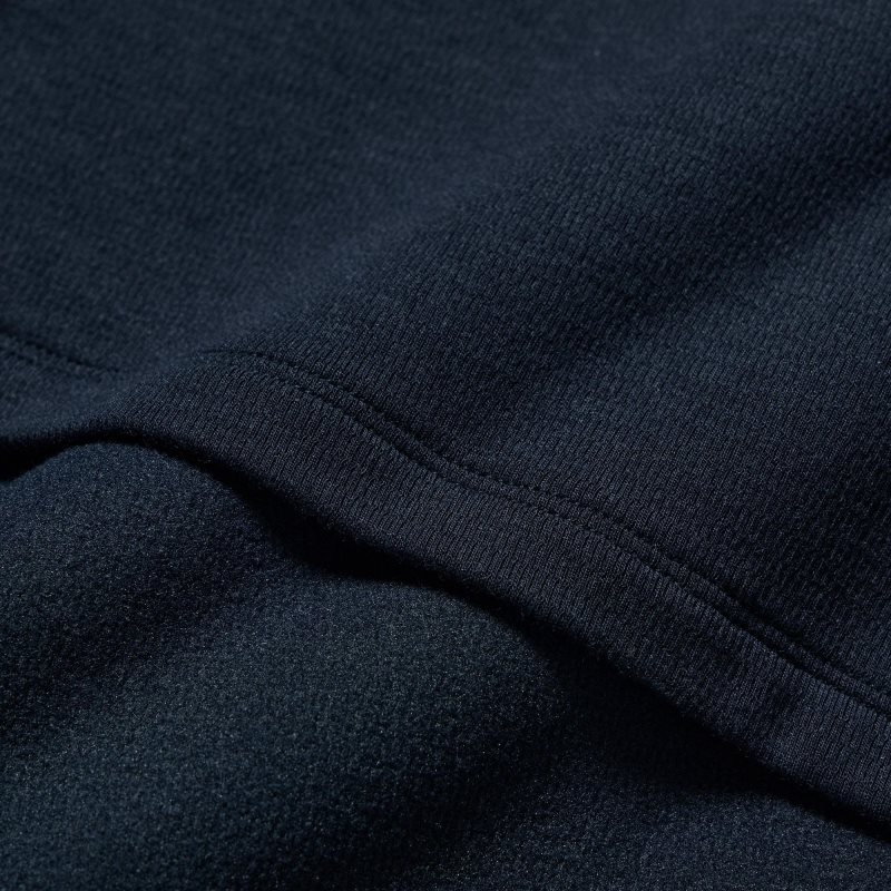Navy Uniqlo HEATTECH Ultra Warm Crew Neck Long-Sleeve Men T Shirts | 2404801