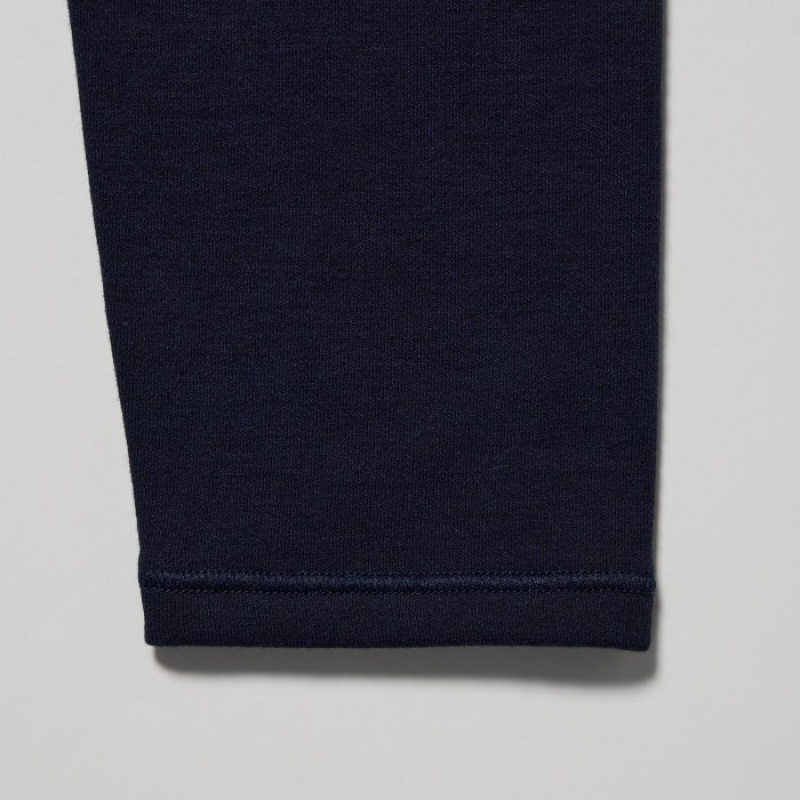 Navy Uniqlo HEATTECH Ultra Warm Women Leggings | 4873425