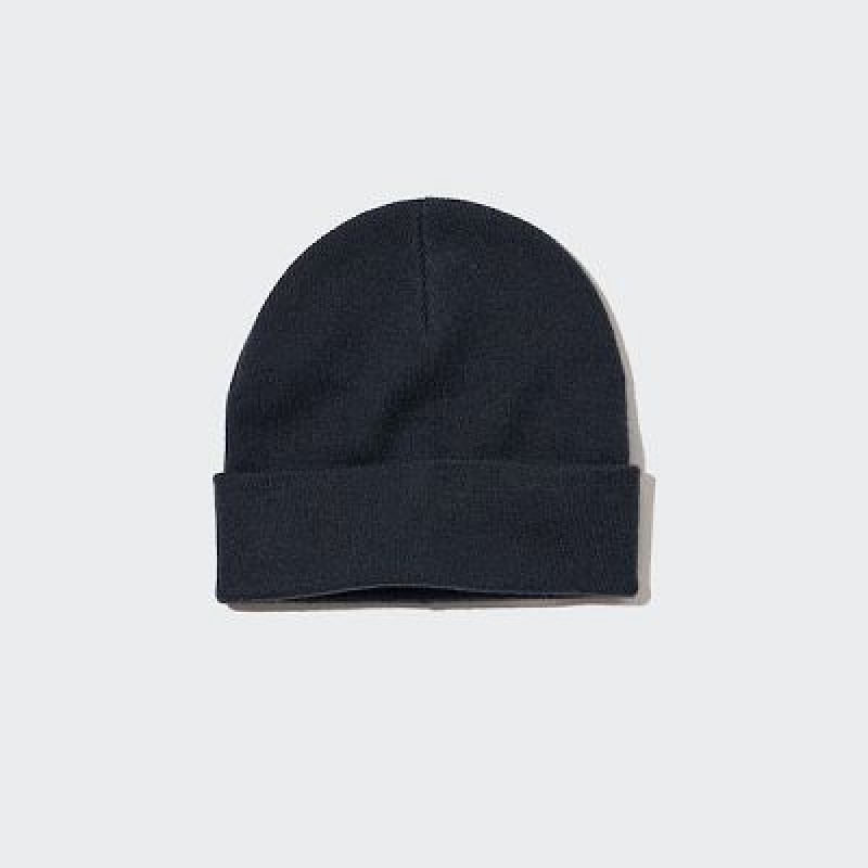 Navy Uniqlo HEATTECH Watch Women Caps | 7737566