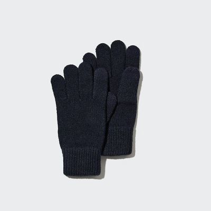 Navy Uniqlo HEATTECH Women Gloves | 2793081