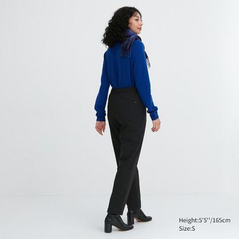 Navy Uniqlo Heattech Warm Lined Women Pants | 9281048
