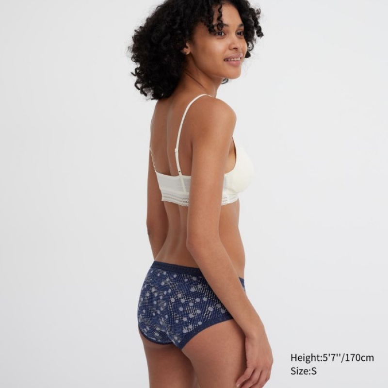Navy Uniqlo Hip Huggers Women Briefs | 8314949