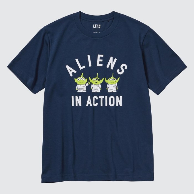 Navy Uniqlo MAGIC FOR ALL FOREVER UT Short-Sleeve Women T Shirts | 7091833
