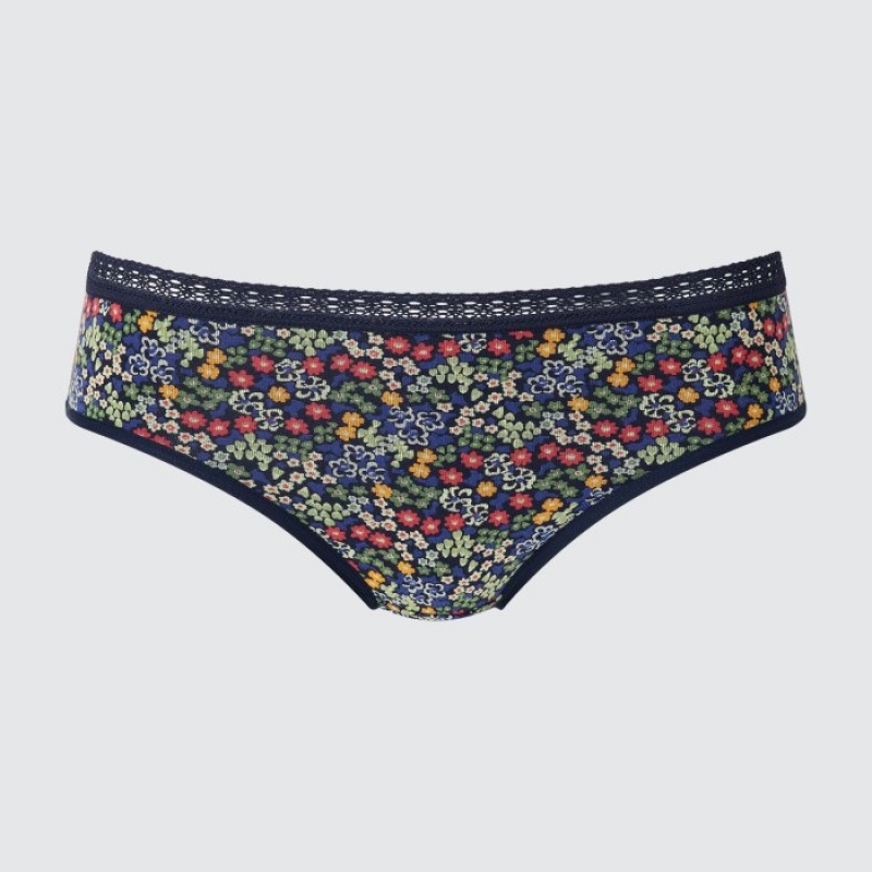 Navy Uniqlo Mid-Rise Women Briefs | 4182682