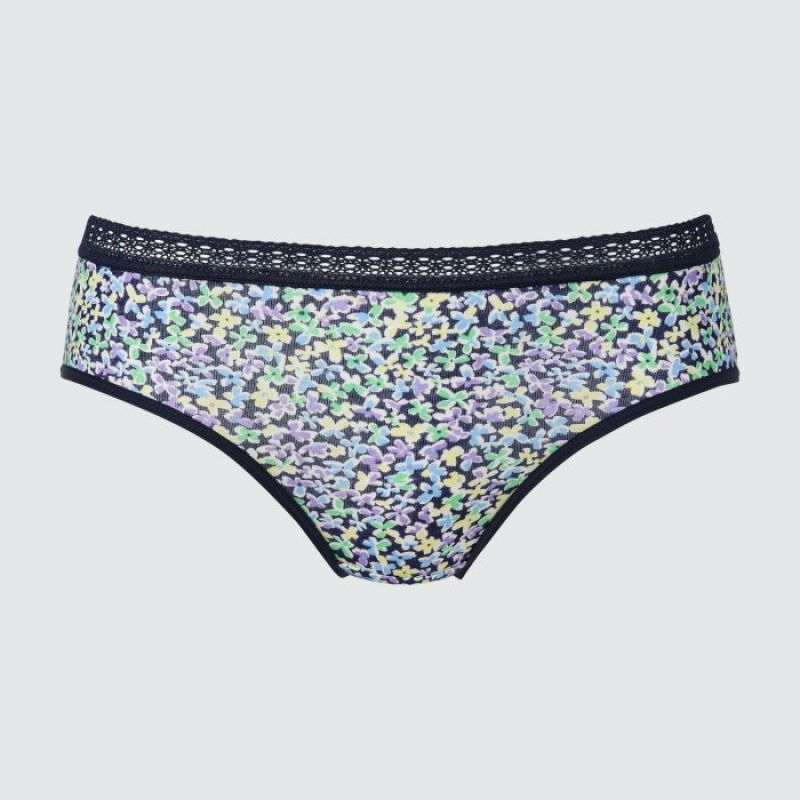Navy Uniqlo Mid Rise Women Briefs | 6175458