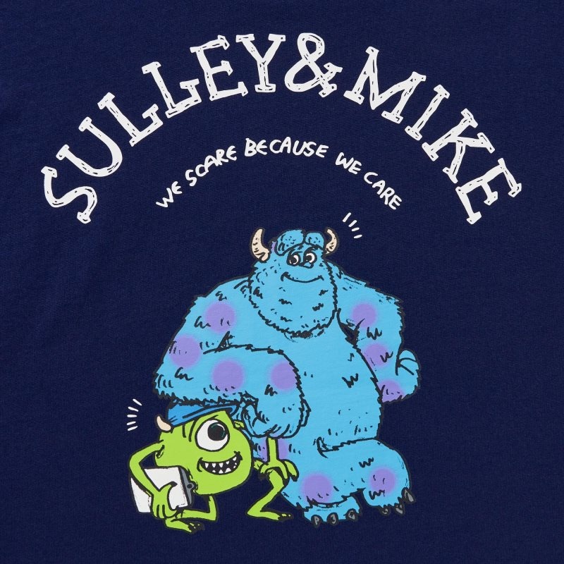 Navy Uniqlo Pixar Art Ut Short-sleeve Graphic Kazuma Mikami Men T Shirts | 8585725