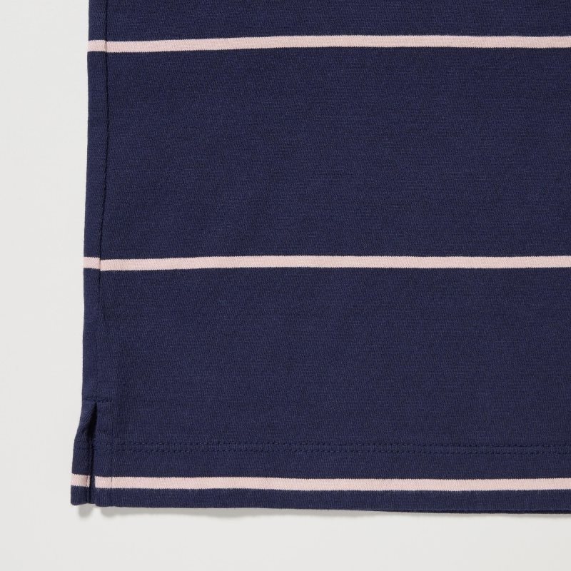 Navy Uniqlo Rugger Long-sleeve Men Polo Shirts | 772111