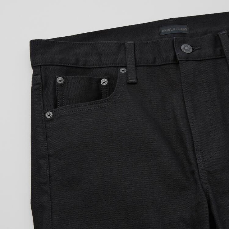 Navy Uniqlo Selvedge Stretch Slim Fit Men Jeans | 9129188