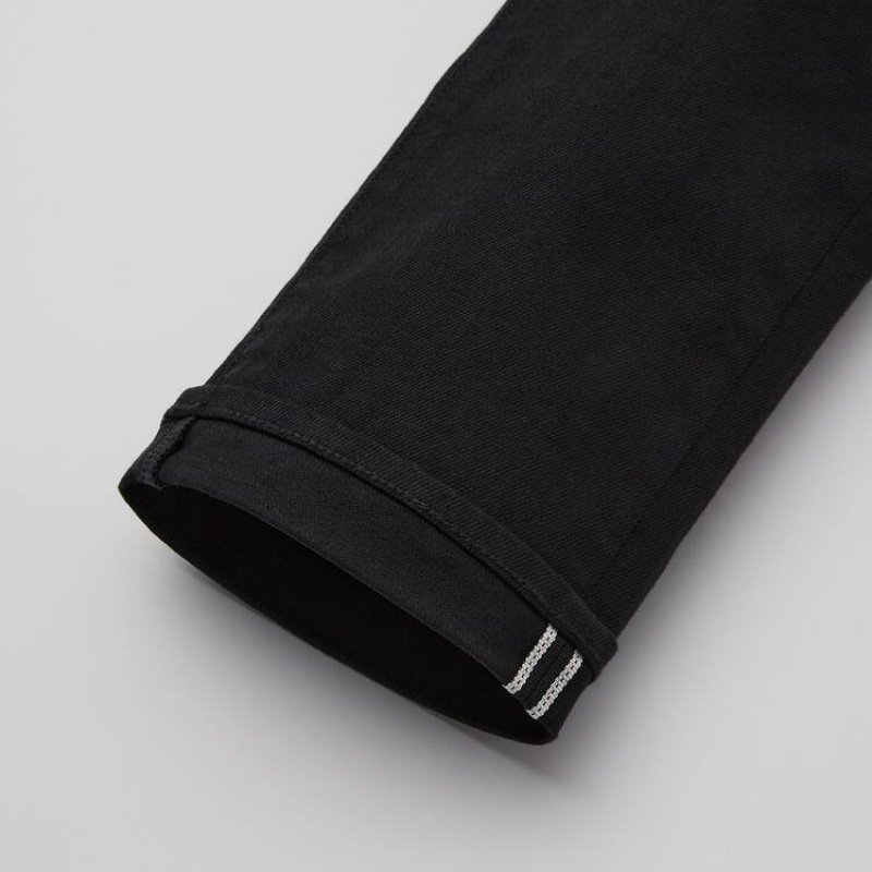 Navy Uniqlo Selvedge Stretch Slim Fit Men Jeans | 9129188