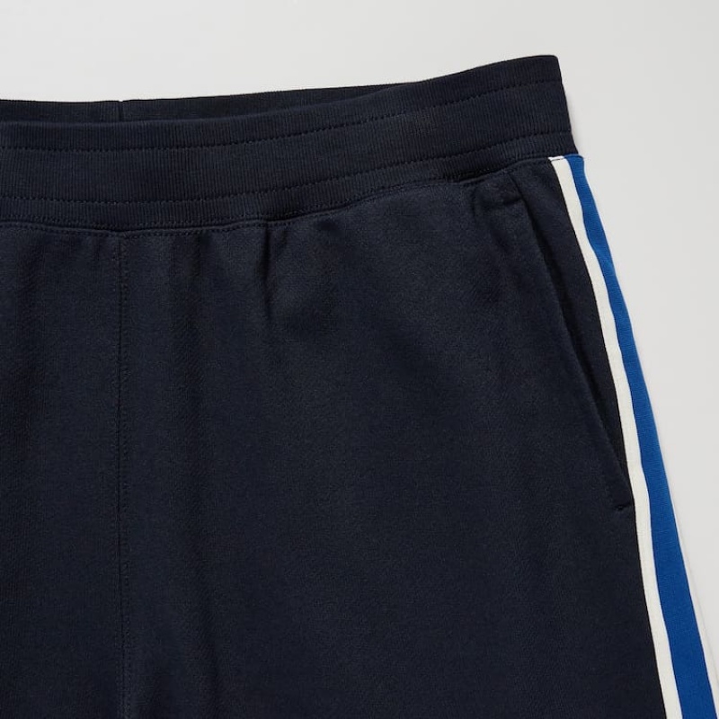 Navy Uniqlo Side Striped Jogger Men Pants | 6813152