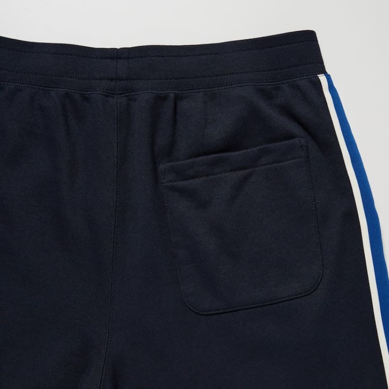 Navy Uniqlo Side Striped Jogger Men Pants | 6813152