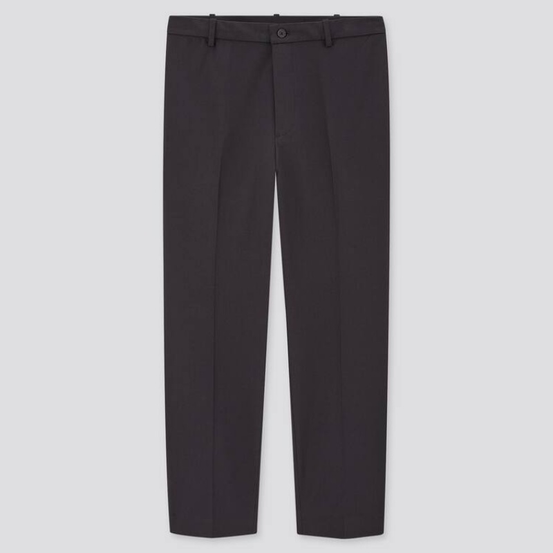 Navy Uniqlo Smart Comfort Ankle Length Men Pants | 5024698