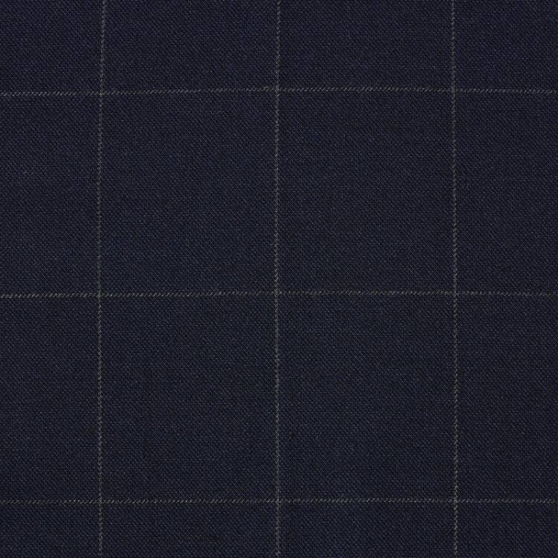 Navy Uniqlo Smart Patterned Ankle Length Men Pants | 8705015