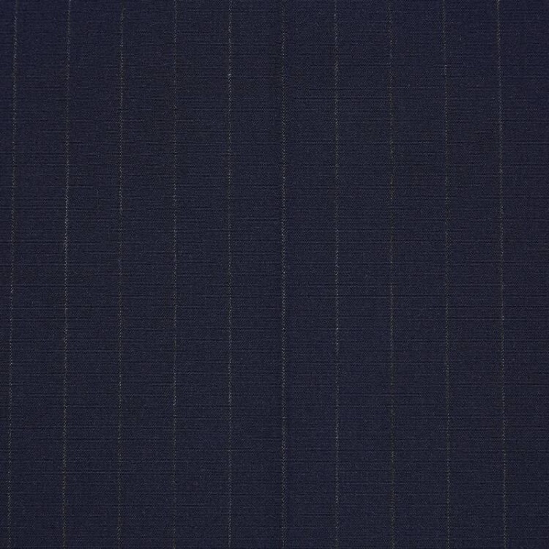 Navy Uniqlo Smart Striped Ankle Length Men Pants | 7047343