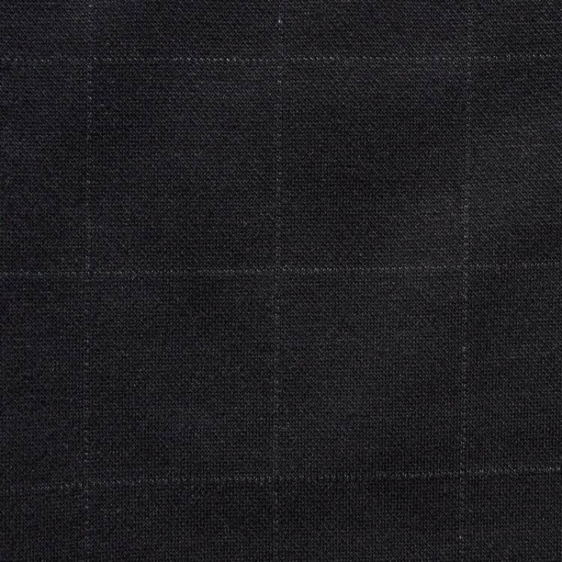 Navy Uniqlo Smart Windowpane Checked Ankle Length Men Pants | 5465279
