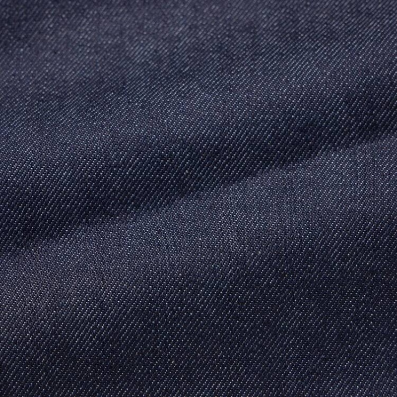 Navy Uniqlo Stretch Selvedge Slim Fit Men Jeans | 6085280