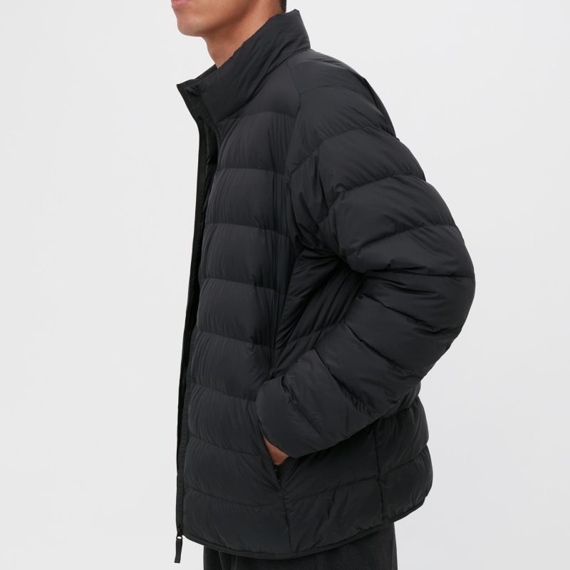 Navy Uniqlo Ultra Light Down 3d Cut Narrow Quilt Men Jackets | 4679932