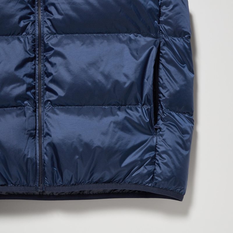 Navy Uniqlo Ultra Light Down Men Vest | 4480959