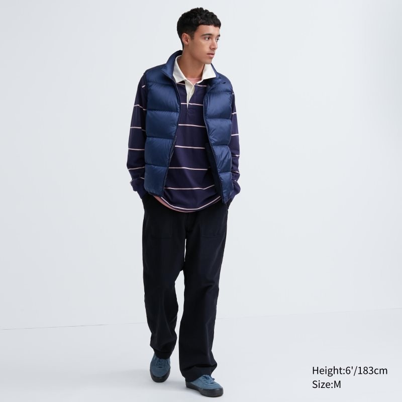 Navy Uniqlo Ultra Light Down Men Vest | 4480959