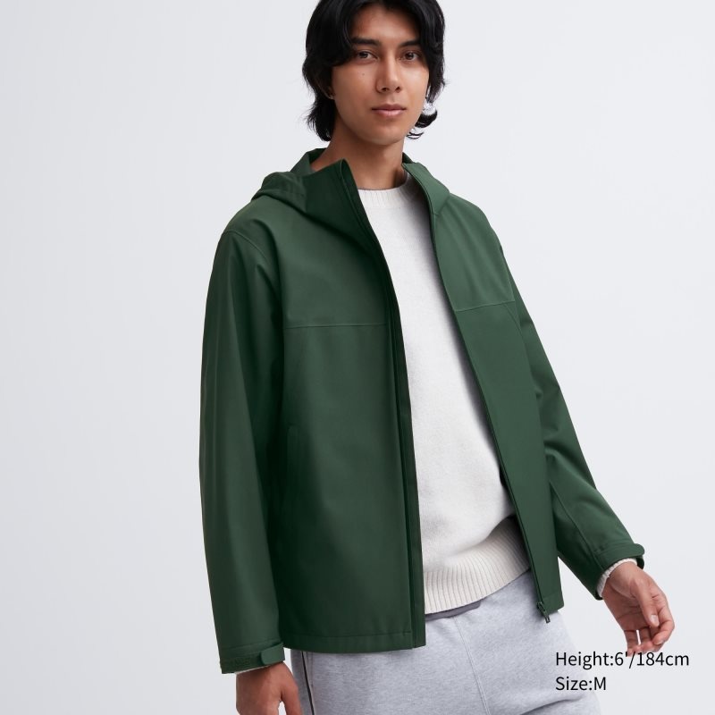 Olive Uniqlo Blocktech 3d Cut Men Parka | 2600869