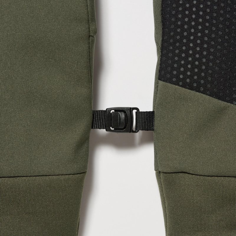 Olive Uniqlo Heattech Lined Function Men Gloves | 7377903
