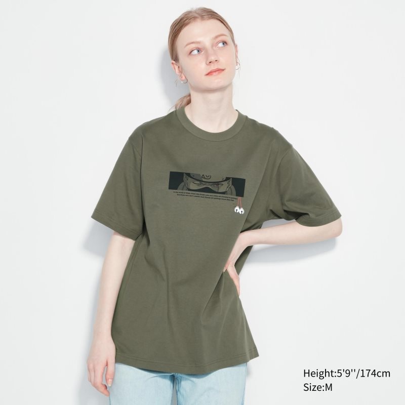 Olive Uniqlo Naruto Ut Short-sleeve Graphic Kakashi Hatake Men T Shirts | 8460702