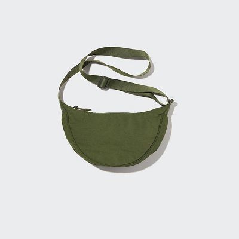 Olive Uniqlo Round Mini Women Crossbody Bags | 6527883