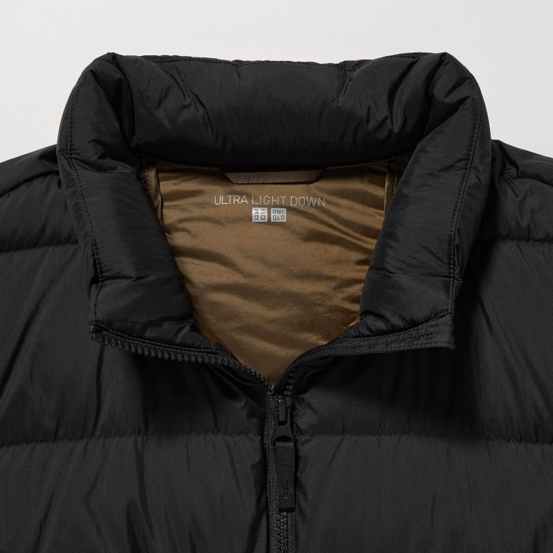 Olive Uniqlo Ultra Light Down 3d Cut Wide Quilt Color Block Men Jackets | 3983159