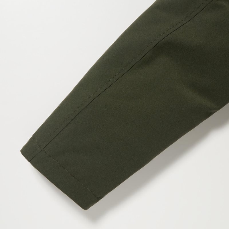 Olive Uniqlo Ultra Warm Hybrid Down Men Coats | 4986152