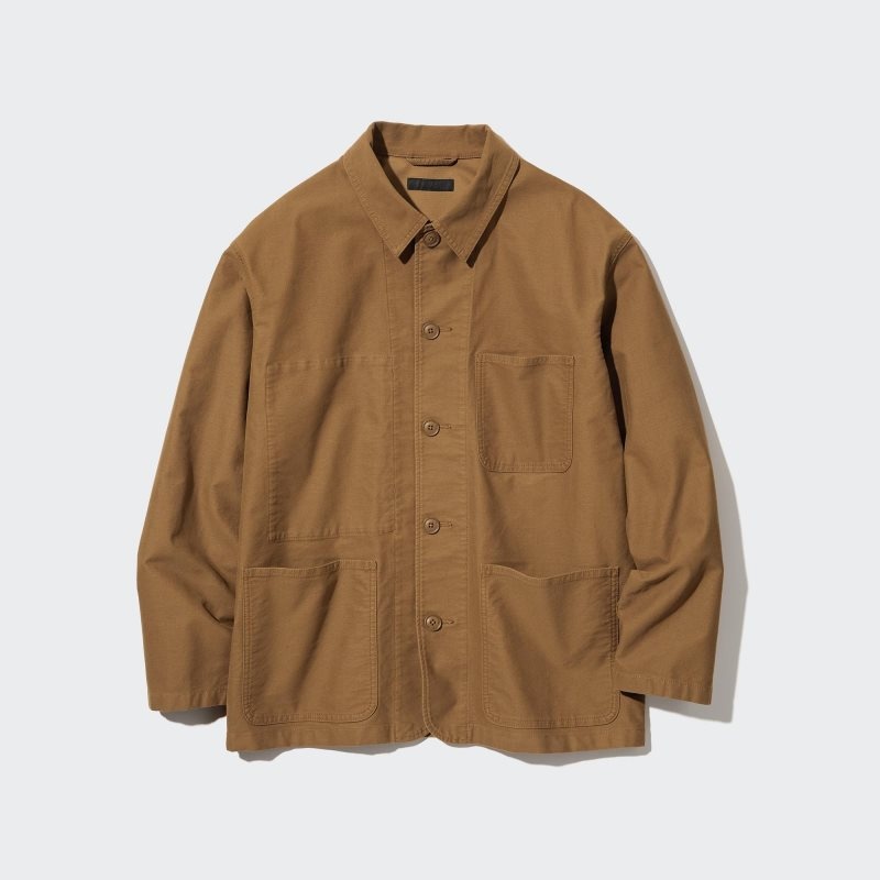 Olive Uniqlo Utility Men Jackets | 4986930