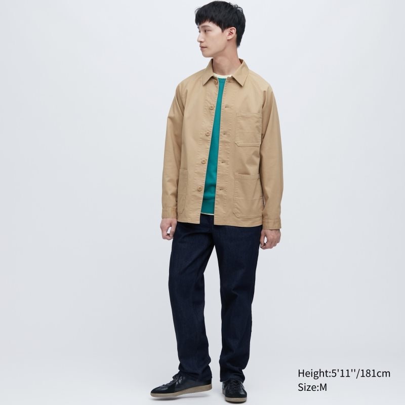 Olive Uniqlo Utility Men Jackets | 8541930