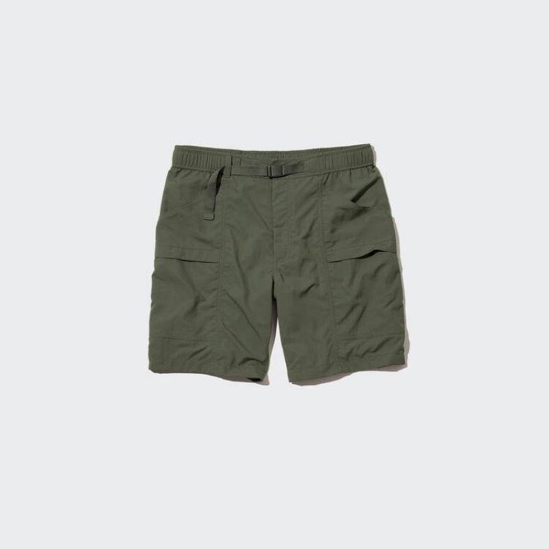 Olive Uniqlo Utility Men Shorts | 8483054