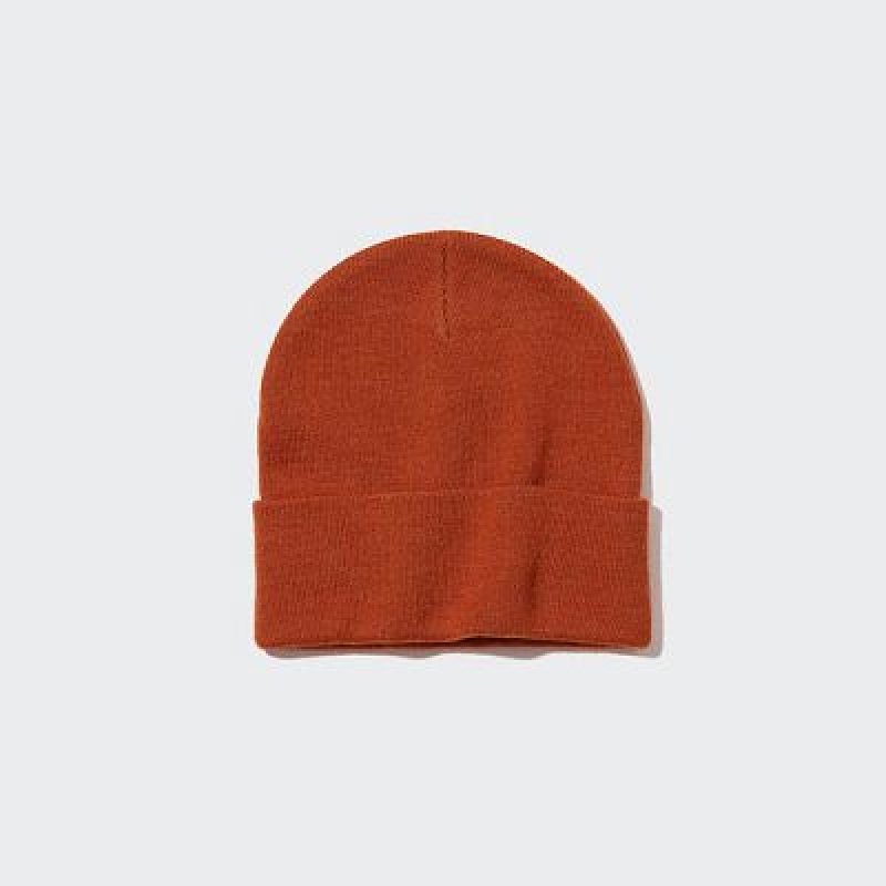Orange Uniqlo HEATTECH Watch Women Caps | 8715640