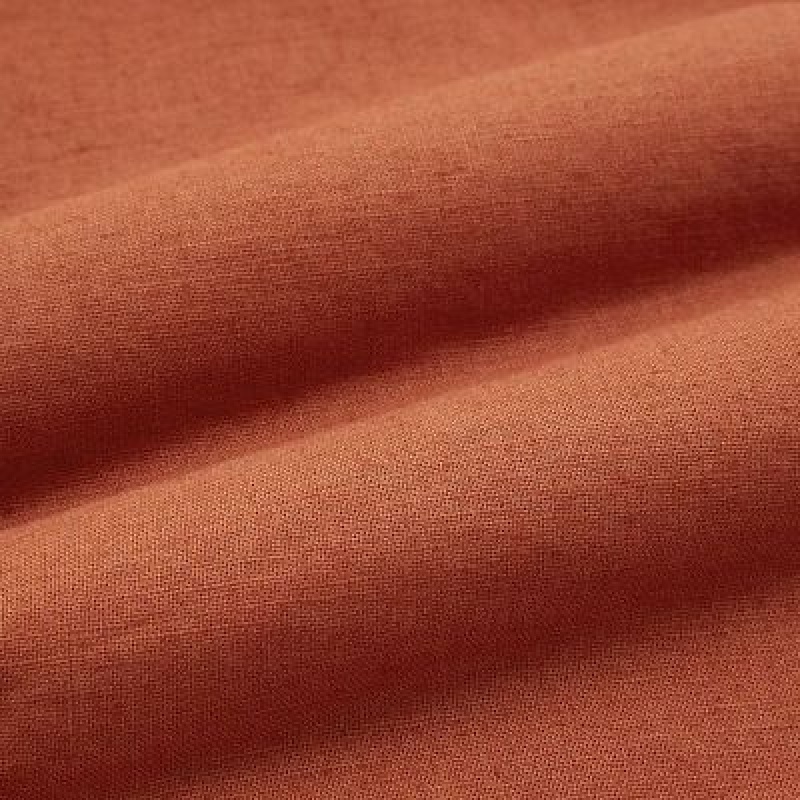Orange Uniqlo Linen-Cotton Women Shorts | 7411586
