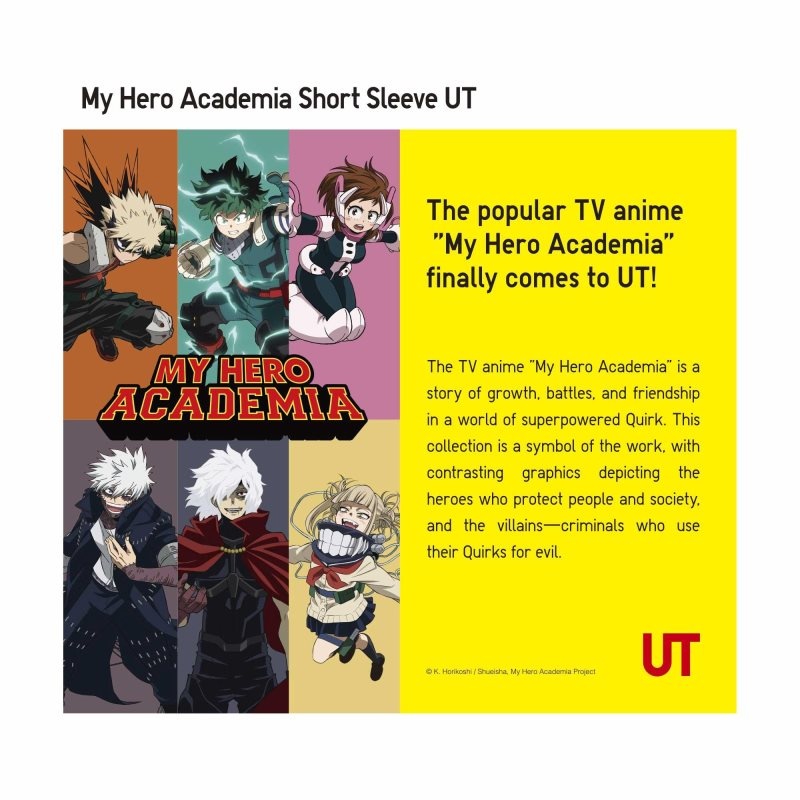 Orange Uniqlo My Hero Academia Ut Short-sleeve Graphic Men T Shirts | 7486467