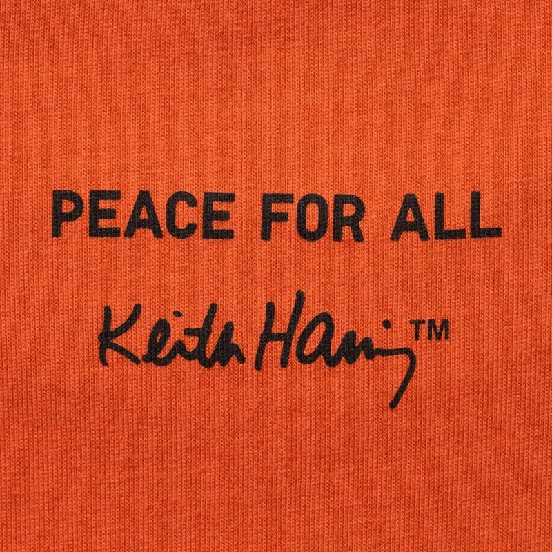 Orange Uniqlo Peace For All Keith Haring Short-sleeve Graphic Men T Shirts | 9824144